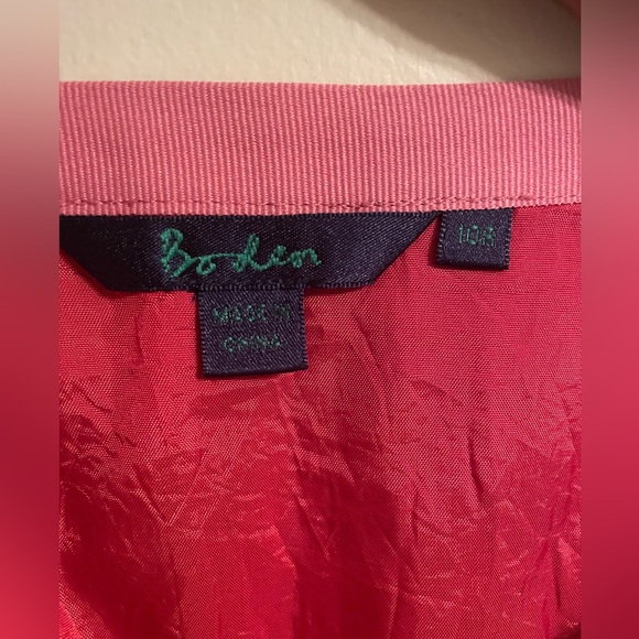 BODEN Denim Floral Appliqué Midi Skirt Artsy Patched Size 10R- EUC - Picture 8 of 13